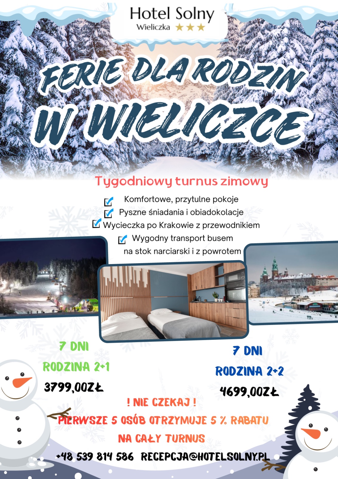 Ferie dla rodzin 2026 w Wieliczce